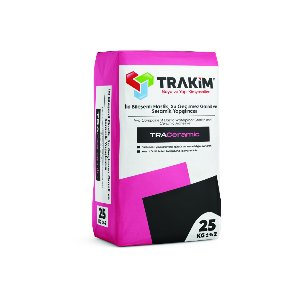 İki Bileşenli Elastik Su geçirmez Granit ve Seramik Yapıştırma Harcı